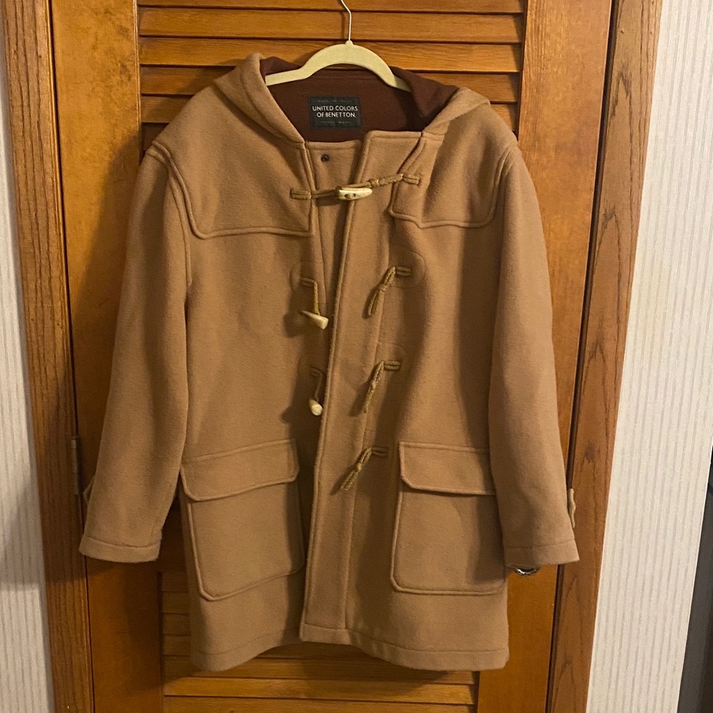 United Colors Of Benetton Camel Toggle Coat